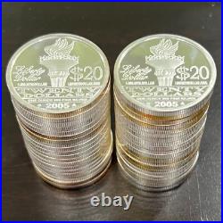 20 x 2005? NORFED 1 oz. 999 FINE SILVER FROSTY PROOF LIKE $20 BU
