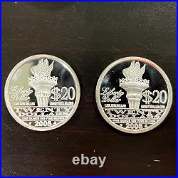 20 x 2005? NORFED 1 oz. 999 FINE SILVER FROSTY PROOF LIKE $20 BU