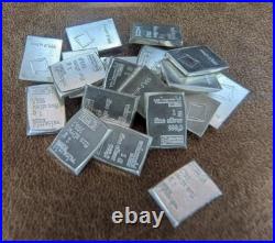20x PURE. 999 Fine Silver Rounds Bars Bullion Estate Lot Amazing Designs
