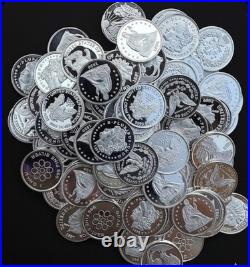 20x PURE. 999 Fine Silver Rounds Bullion Estate Lot Amazing Designs