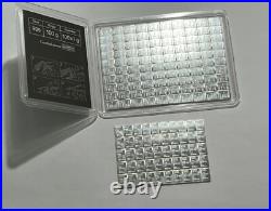 25 Gram Silver Bar Valcambi Suisse 25 X 1 Gram. 999 Fine Silver Connected Bars