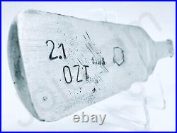 2.1 oz Hand Poured Silver Bar. 999 Fine Ship In A Bottle Sand Cast Bullion Art
