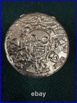 2.22 Ozt Poured 0.999 Fine Silver Aztec Inspired Round By Phrygian Made In USA