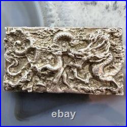 2.3 Troy Ounce of. 999 Fine Silver Bar Dragon #PX. EO