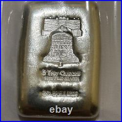 2- 5oz. 9999 Fine Silver SD Bullion Bars Liberty Bell Hand Poured 10oz Total
