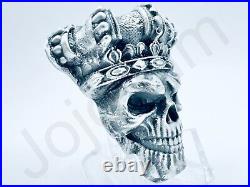 2.6 oz Hand Poured Silver Bar 999+ Fine King of Dead Sand Cast Bullion Ingot Art