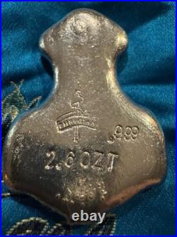 2.88 Ozt Silver Anchor hand poured Fine 0.999