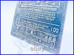 2.9 oz Hand Poured Silver Bar 1st Edition Charizard Card Cast 999 Fine Bullion