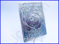 2.9 oz Hand Poured Silver Bar 1st Edition Charizard Card Cast 999 Fine Bullion