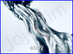 2.9 oz Hand Poured Silver Bar. 999+ Fine Lady Fortuna 3D Cast Art Bullion Statue