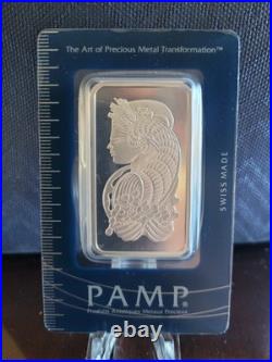 (2) PAMP Suisse 1oz. 999 Fine Silver Bullion Bar Lady Fortuna in Numerical order