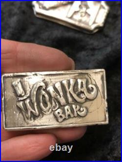 2 Troy Oz. MK BarZ Willie Wonka Chocolate BarZ. 999 Fine Silver
