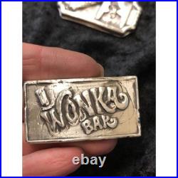 2 Troy Oz. MK BarZ Willie Wonka Chocolate BarZ. 999 Fine Silver