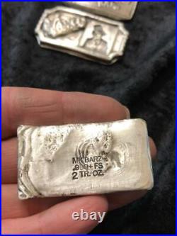 2 Troy Oz. MK BarZ Willie Wonka Chocolate BarZ. 999 Fine Silver