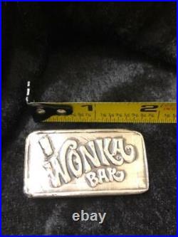 2 Troy Oz. MK BarZ Willie Wonka Chocolate BarZ. 999 Fine Silver