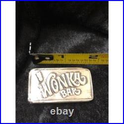 2 Troy Oz. MK BarZ Willie Wonka Chocolate BarZ. 999 Fine Silver