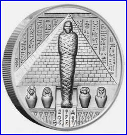 2 oz. 999 FINE Silver Egyptian Gods Osiris Round Ultra High Relief IN STOCK