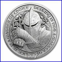 2 oz. 999 FINE Silver Round Destiny Coin Knight The Raven IN STOCK