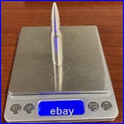 2 oz. 999 Fine Silver Bullet. 308 Caliber Rare Find And Great Collectors Piece
