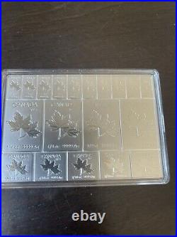 2 oz Silver Bar Royal Canadian Mint Maple Flex Bar (99.99 Fine)