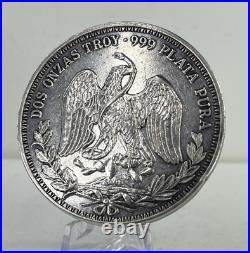 2 oz Winged Victory Plata Pura. 999 Fine Silver Proof Bullion Art Round 2 oz Winged Victory Plata Pura. 999 Fine Silver Proof Bullion Art Round