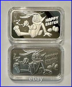 2oz. 999 Fine Silver SetPit BullionHoliday Series EasterMintage #95/100