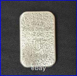 2ozt. 9999 Fine Silver Germania Mint Americana Bison Colorized Bar with OGP & COA