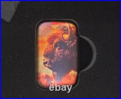 2ozt. 9999 Fine Silver Germania Mint Americana Bison Colorized Bar with OGP & COA