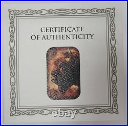 2ozt. 9999 Fine Silver Germania Mint Americana Bison Colorized Bar with OGP & COA