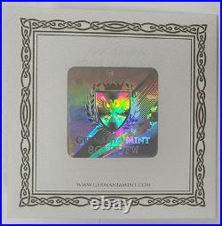 2ozt. 9999 Fine Silver Germania Mint Americana Bison Colorized Bar with OGP & COA