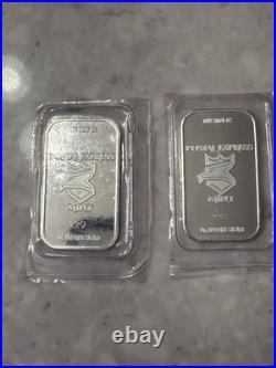 2x Shitters Full Postal Express Mint Limited 1 OZ. 999 Fine silver Bar #228 #229