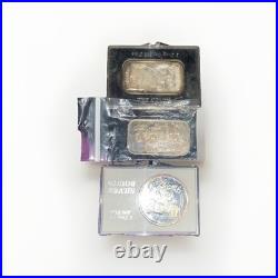 (3) 1 Oz Silver Bullions. 999 Fine Silver Lot Of 3