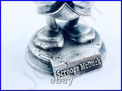 3.1 oz Hand Poured 999 Fine Silver Bar Scrooge McDuck v3 3D Bullion Art Statue