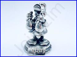 3.1 oz Hand Poured 999 Fine Silver Bar Scrooge McDuck v3 3D Bullion Art Statue