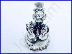 3.1 oz Hand Poured 999 Fine Silver Bar Scrooge McDuck v3 3D Bullion Art Statue