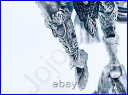 3.1 oz Hand Poured 999 Fine Silver Bar Statue Valkyrie Mythology -Gold Spartan