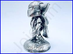 3.1 oz Hand Poured Silver Bar 999 Fine Grogu Mando Mandalorian Bullion 3D Statue