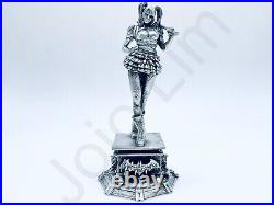 3.1 oz Hand Poured Silver Bar 999 Fine Harley Quinn 3D Cast Bullion Art Statue