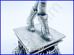 3.1 oz Hand Poured Silver Bar 999 Fine Harley Quinn 3D Cast Bullion Art Statue