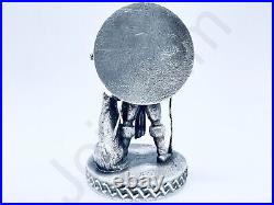 3.1 oz Hand Poured Silver Bar. 999+ Fine Odin Cast Art Ingot 3D Bullion Statue
