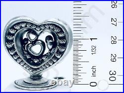 3.2 oz Hand Poured. 999+ Fine Silver 99.9% Pure Rose Heart Bullion Art Statue