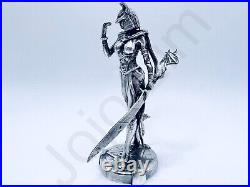 3.2 oz Hand Poured Silver Bar. 999 Fine Egyptian Goddess 3D Art Bullion Statue