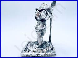 3.2 oz Hand Poured Silver Bar. 999 Fine Grogu Freddy Mashup Bullion Art Statue