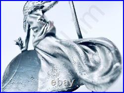 3.3 oz Hand Poured Silver Bar. 999 Fine Britannia Cast Art Ingot Bullion Statue