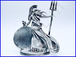 3.3 oz Hand Poured Silver Bar. 999 Fine Britannia Cast Art Ingot Bullion Statue