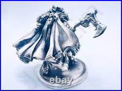 3.3 oz Hand Poured Silver Bar 999+ Fine Statue Chaos Knight Cast Bullion Art