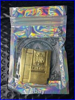 3.4 Oz 999 Fine Silver OG NES Legend of Zelda Poured Game Cartridge Gold Gilded