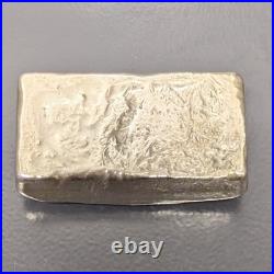 3.5 Troy oz. 999 Fine Silver Bar Hand Poured Loaf Custom Bullion Ingot Ag