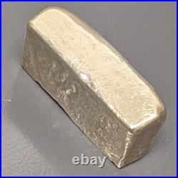 3.5 Troy oz. 999 Fine Silver Bar Hand Poured Loaf Custom Bullion Ingot Ag