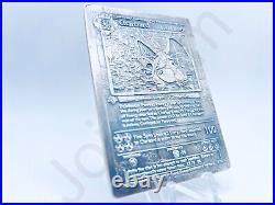 3.6 oz Hand Poured Silver Bar 999 Fine 1st Edition Charizard Card Cast Bullion